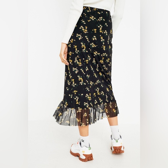 Urban Outfitters Mesh Frill Midi Skirt - Picture 6 of 15